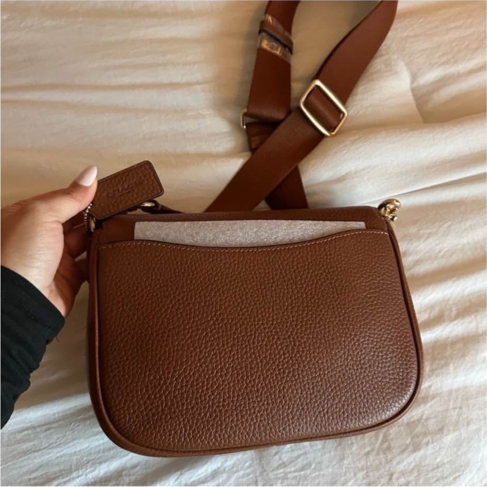 Coach Tan Leather Crossbody Bag - Picture 4 of 5